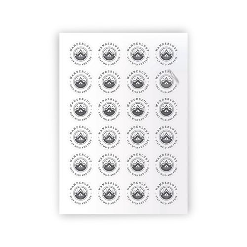 Sticker MAT repositionnable en PLANCHE A4 (INT/EXT)