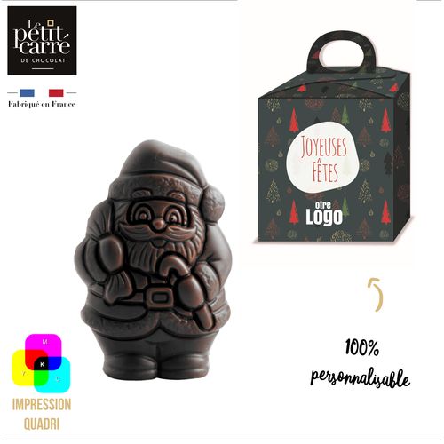 Moulage Père Noël 50g Noir 70% Bio