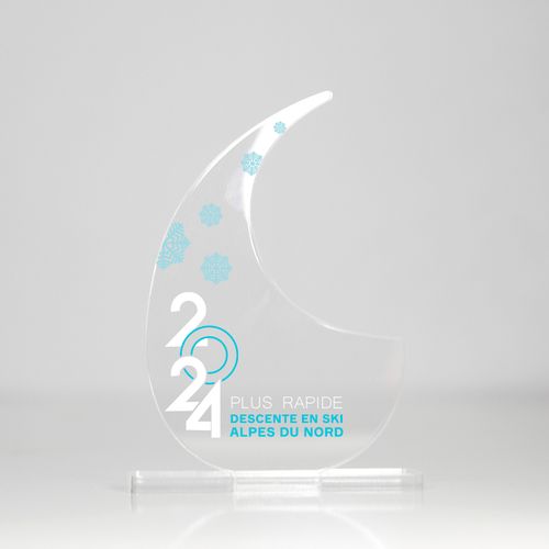 Trophée en plexiglas VIRGULE - France