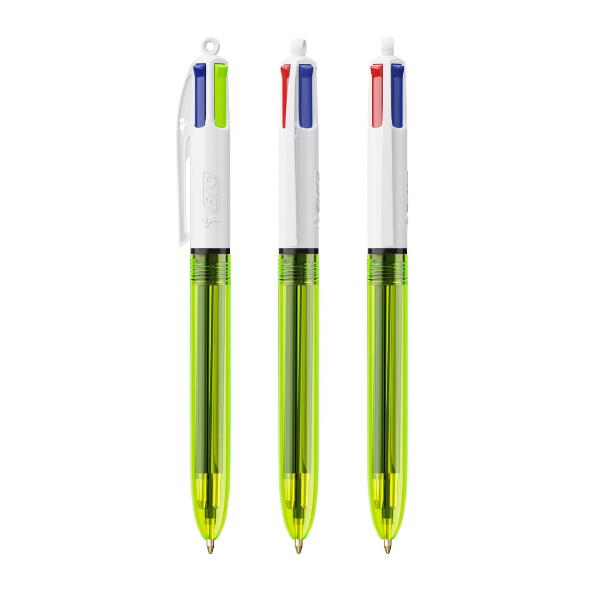 Stylo BIC® 4 Couleurs Fluo Bille personnalisable