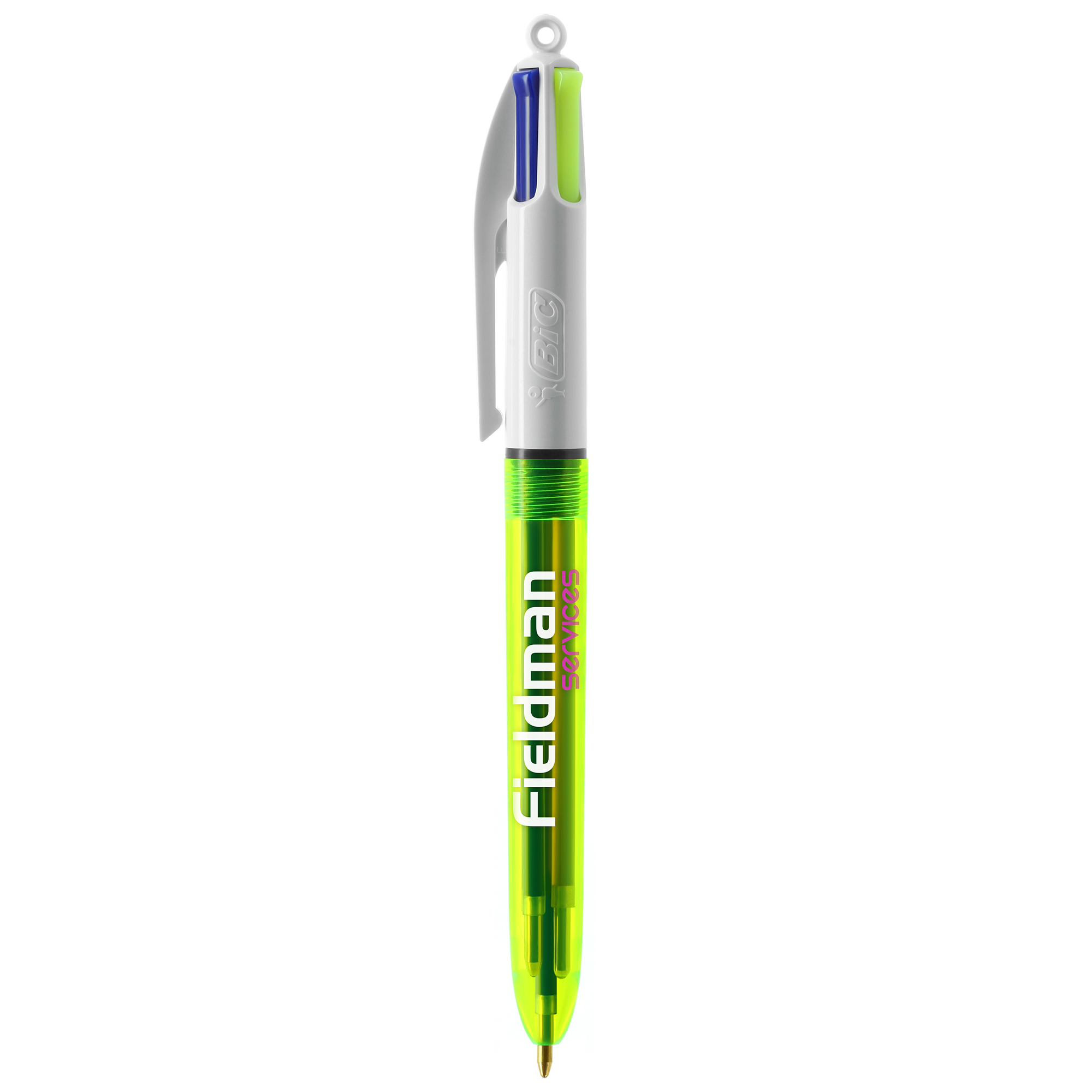 Stylo BIC® 4 Couleurs Fluo Bille personnalisable