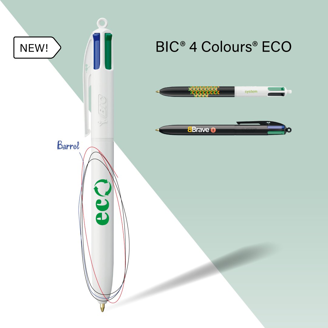 Stylo BIC® 4 Couleurs® ECO personnalisable