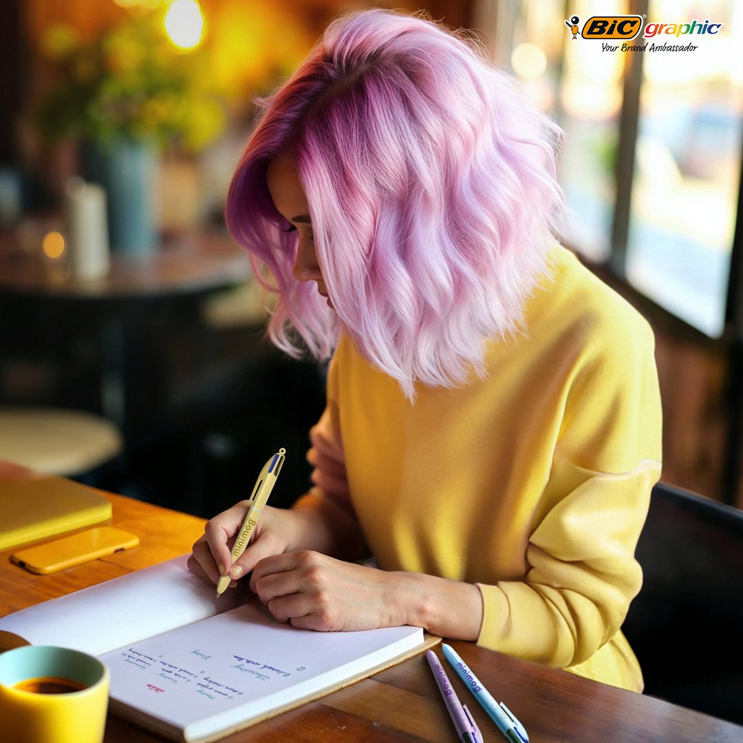 Stylo BIC® 4 Couleurs® Pastel personnalisable
