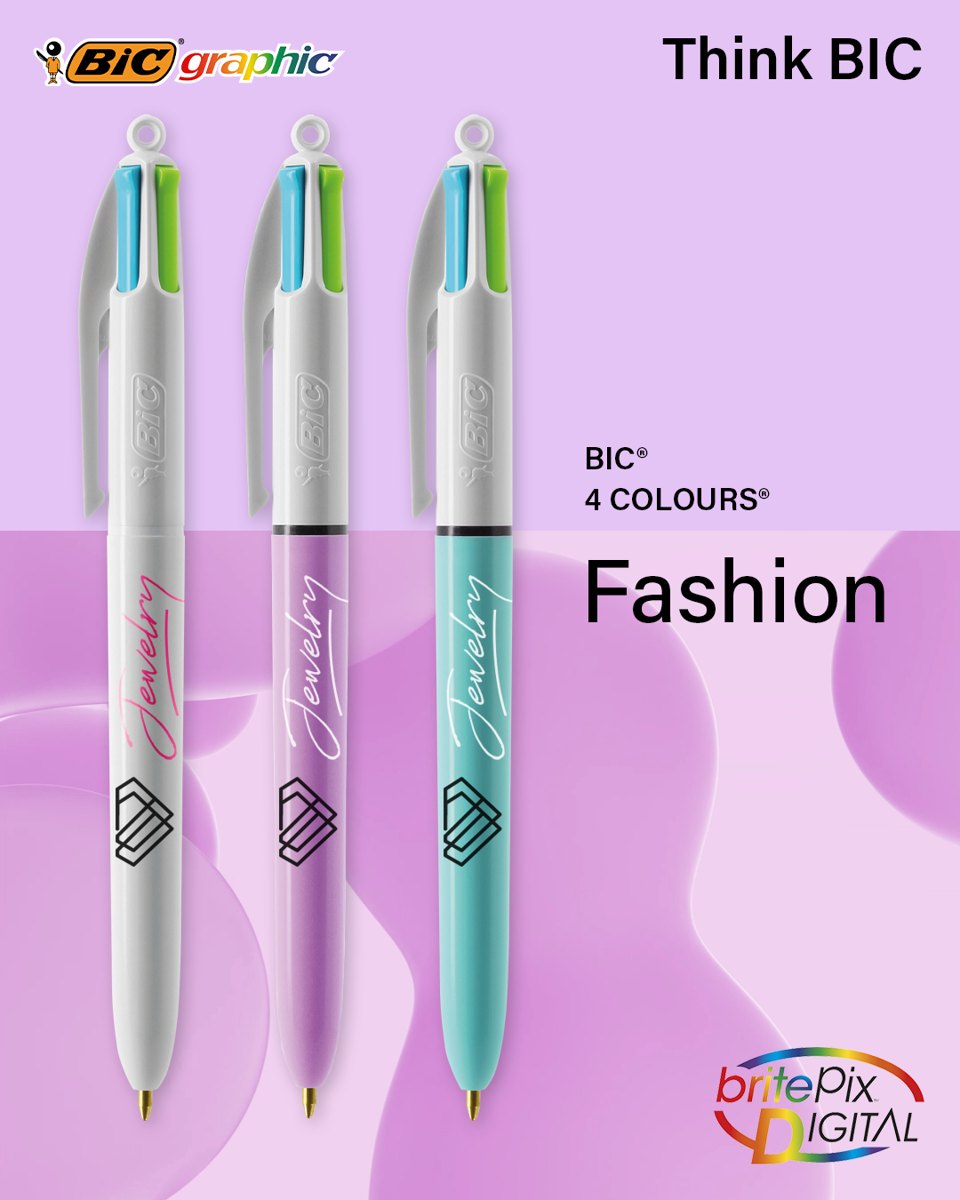 Stylo BIC® 4 Couleurs Fashion bille personnalisable