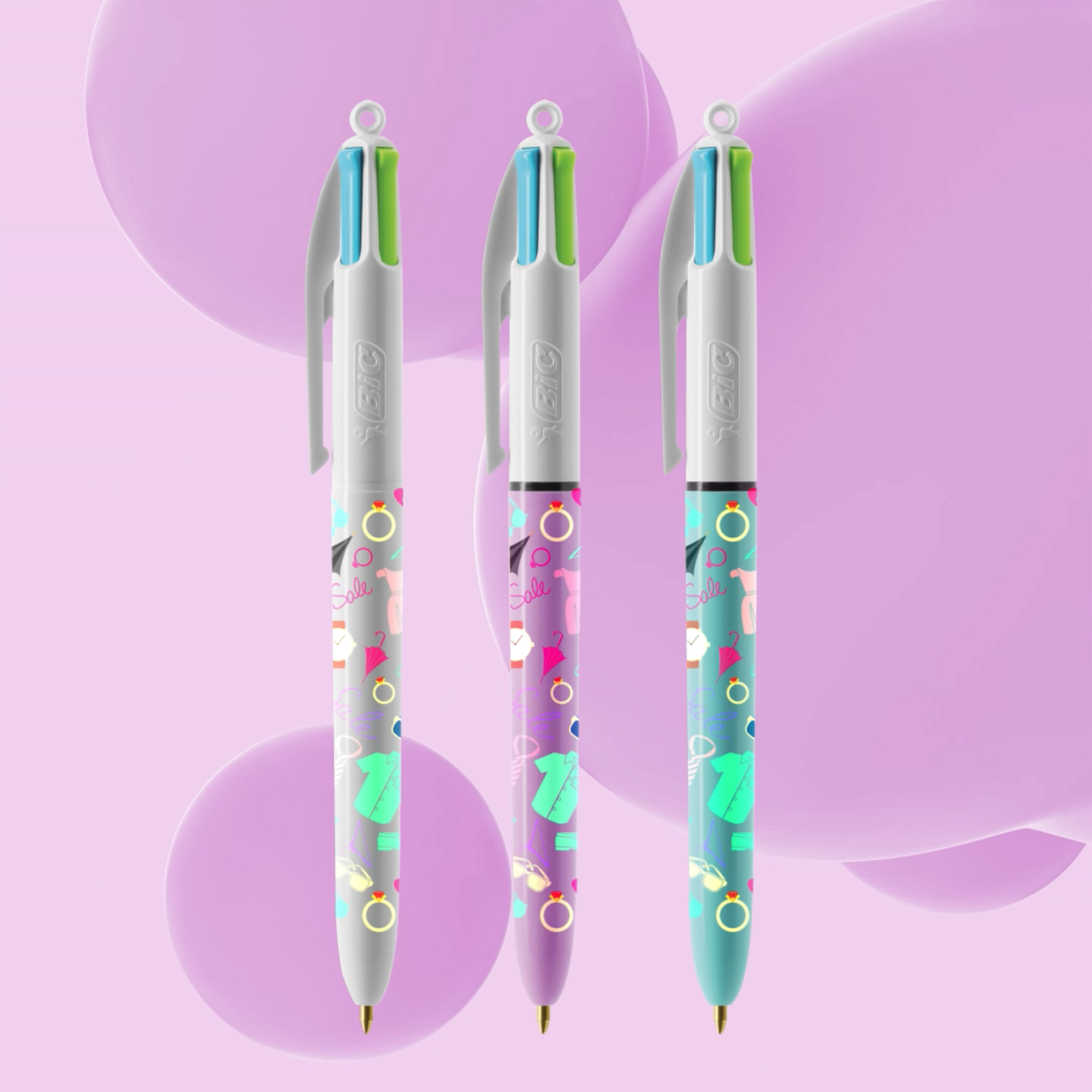 Stylo BIC® 4 Couleurs Fashion bille personnalisable