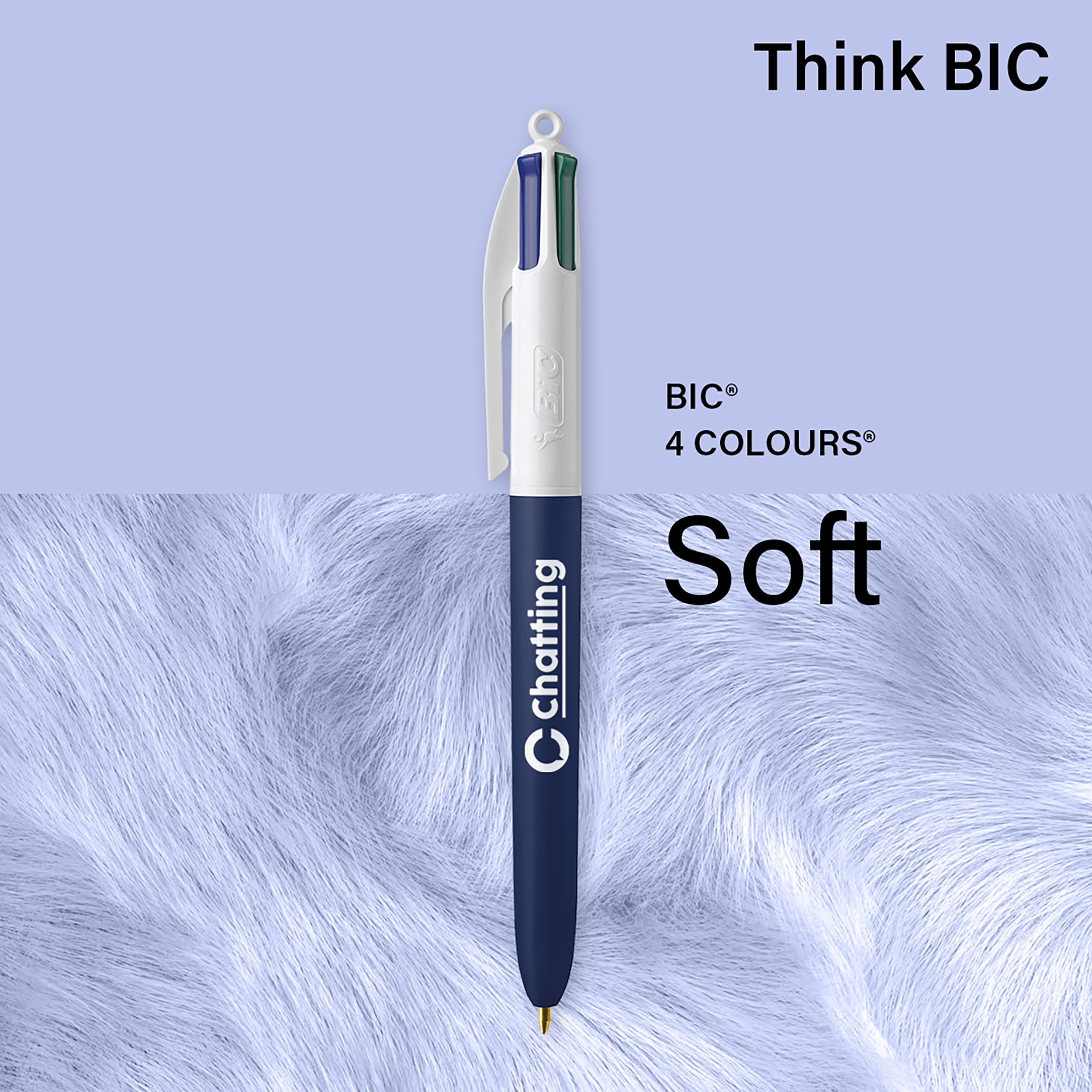 Stylo BIC® 4 Couleurs Soft personnalisable