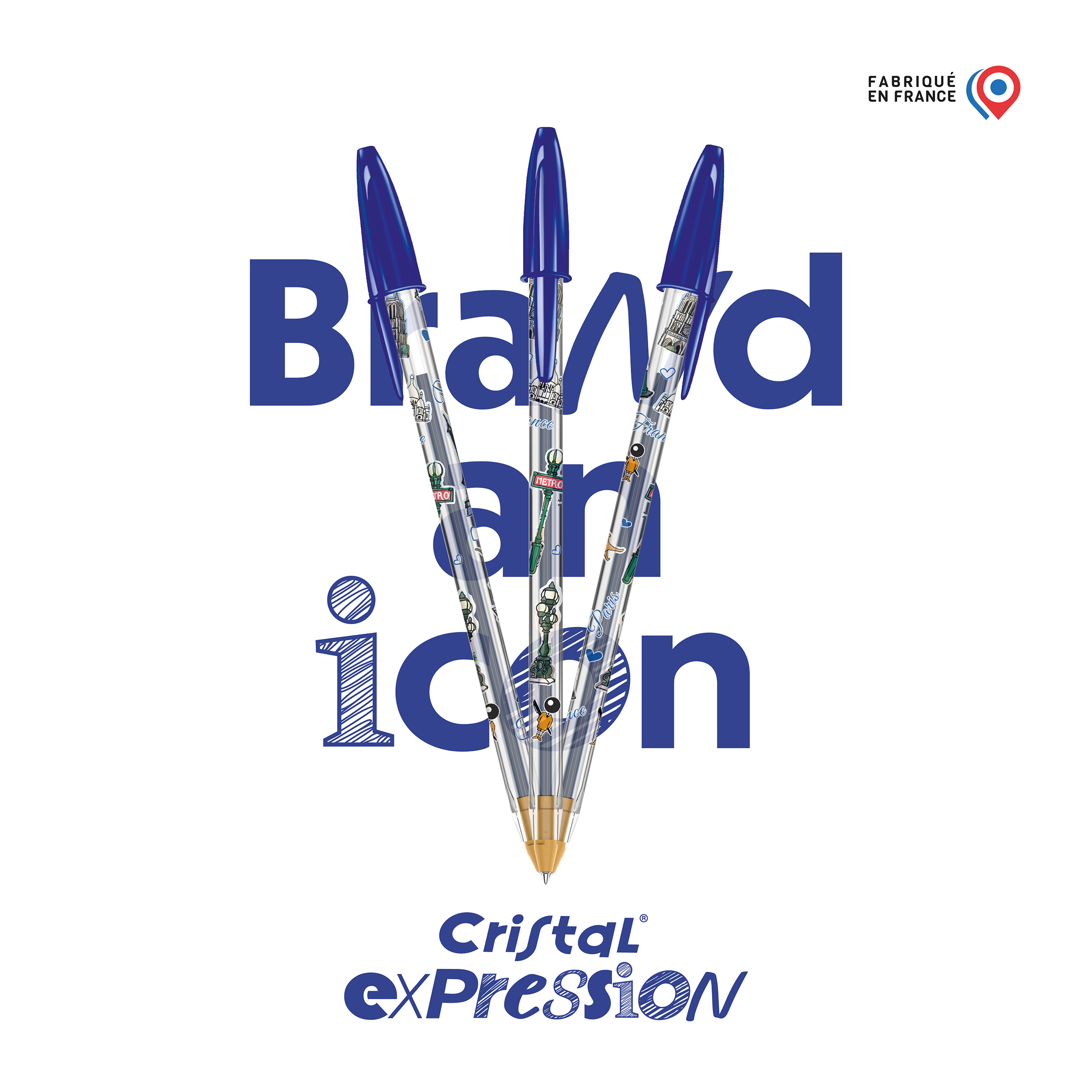 Stylo BIC® Cristal® Expression personnalisable - vue principale