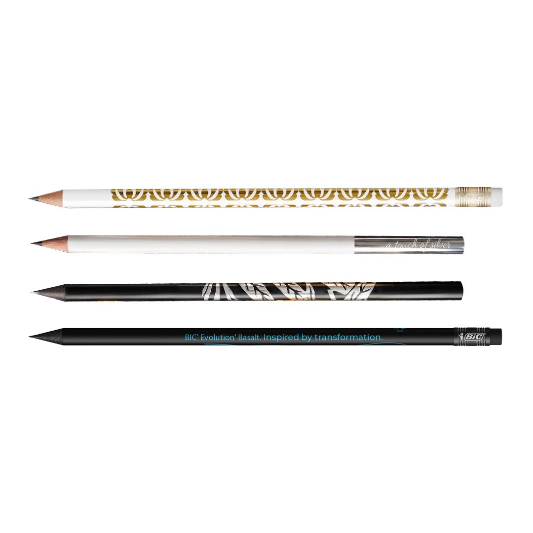 Crayon BIC® Evolution® Basalt avec gomme personnalisable - vue principale