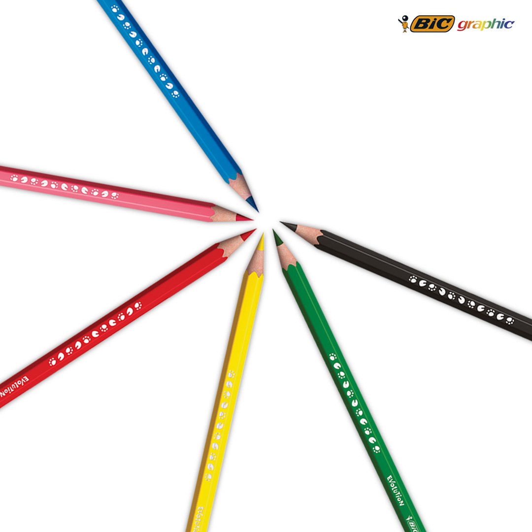 Set de 6 crayons de couleur BIC® Kids Evolution® personnalisable - vue principale