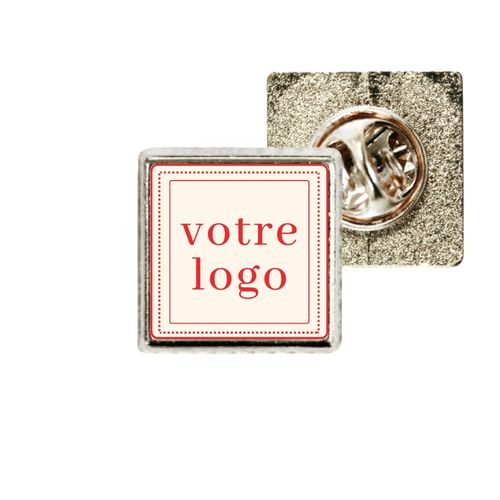 Pin's carré 18mm - France personnalisable - vue principale