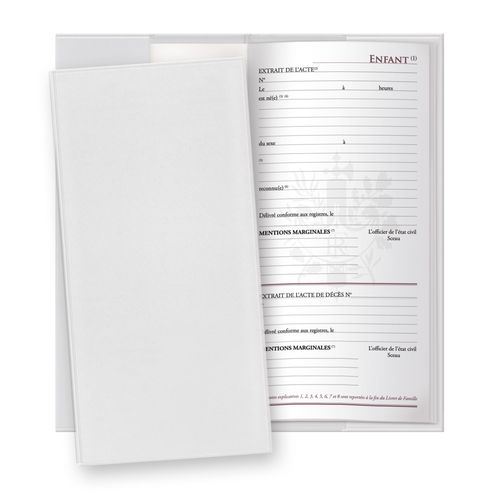Couv livret de fam PVC standard