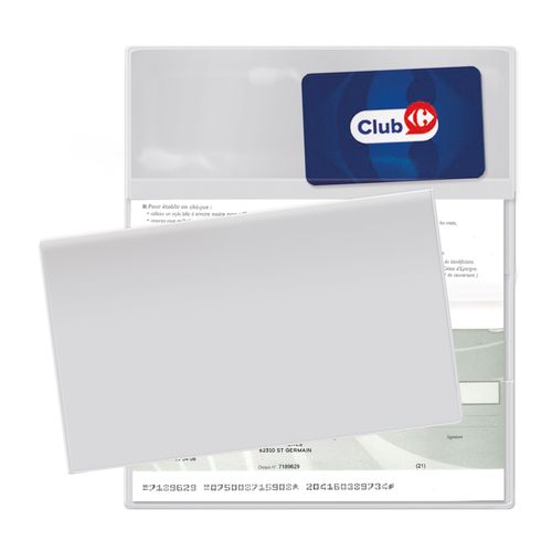 Porte-chequier PVC mat