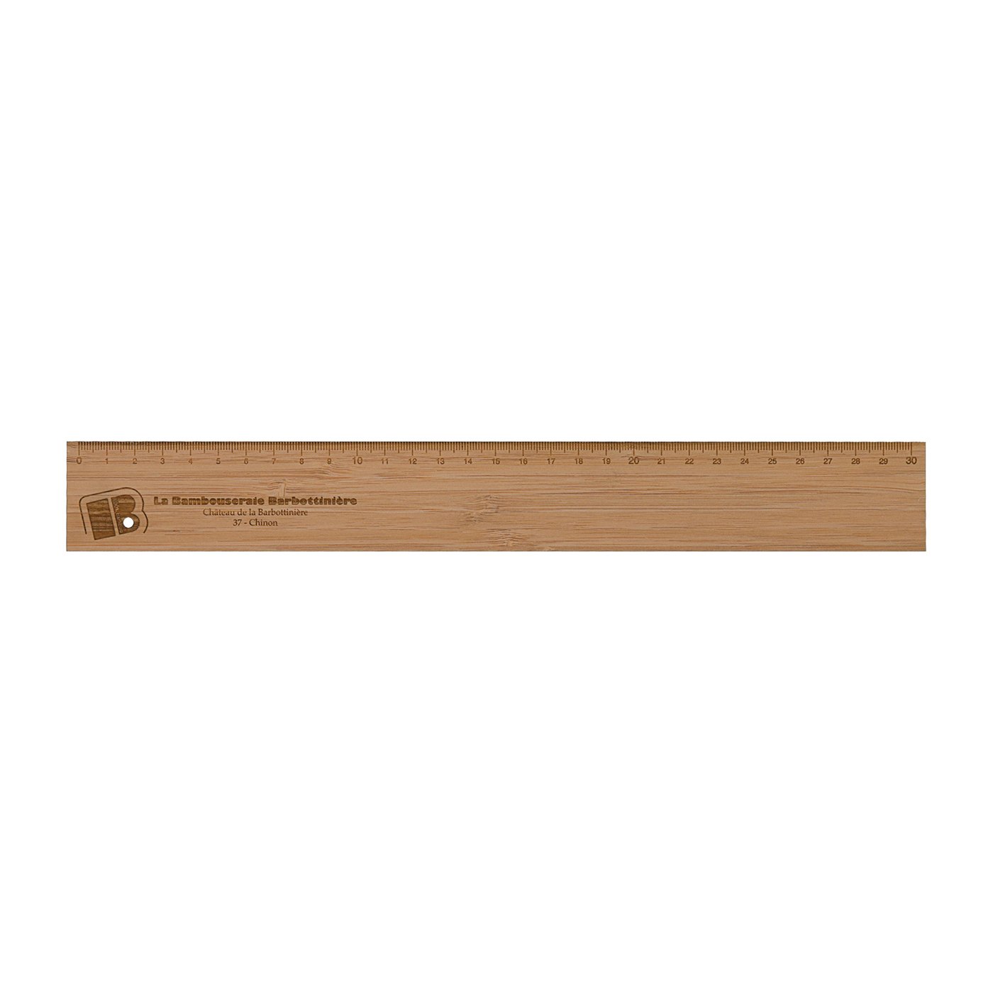 Règle bambou 30cm à la forme