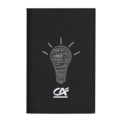 Étui 2 cartes PVC imit° cuir
