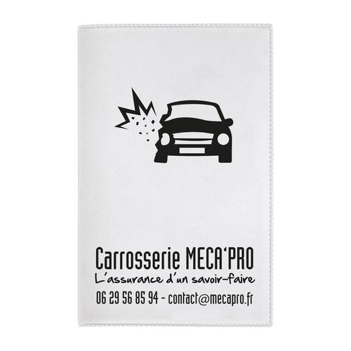 Porte-carte grise PVC stand