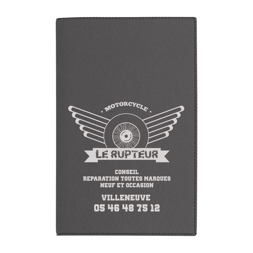 Porte-carte grise imitation cuir