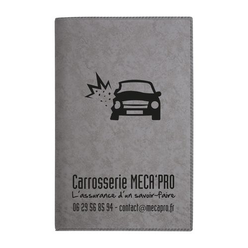 Porte-carte grise PVC marbre