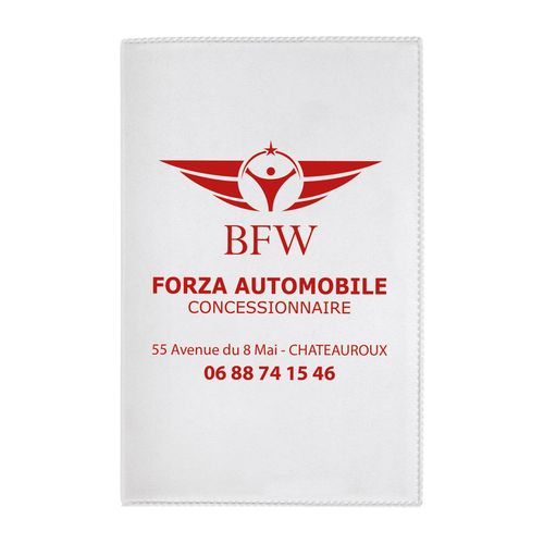 Porte-carte grise PVC stand
