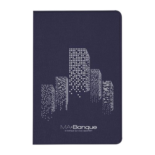 Étui 2 cartes PVC imit° cuir