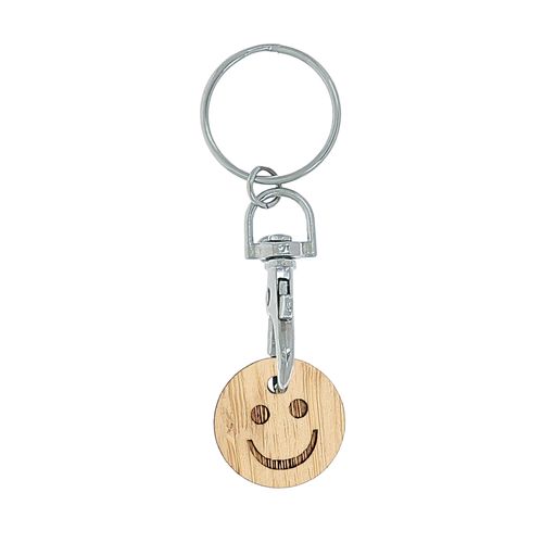 Jeton bambou avec porte-cles
