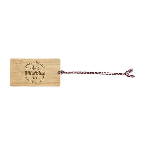 Étiquette bagage bambou