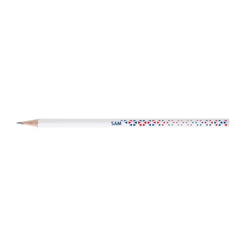 Crayon de papier vernis blanc