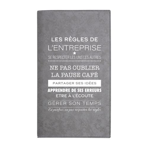 Agenda 8 j PVC gomme marbre