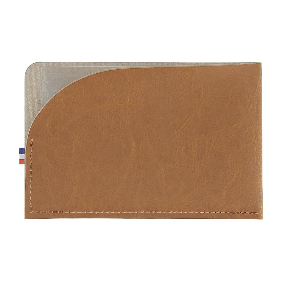 Porte-carte grise matière végétale