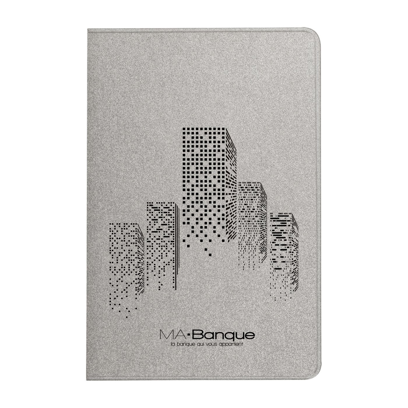 Étui 2 cartes PVC métallisé personnalisable - vue principale