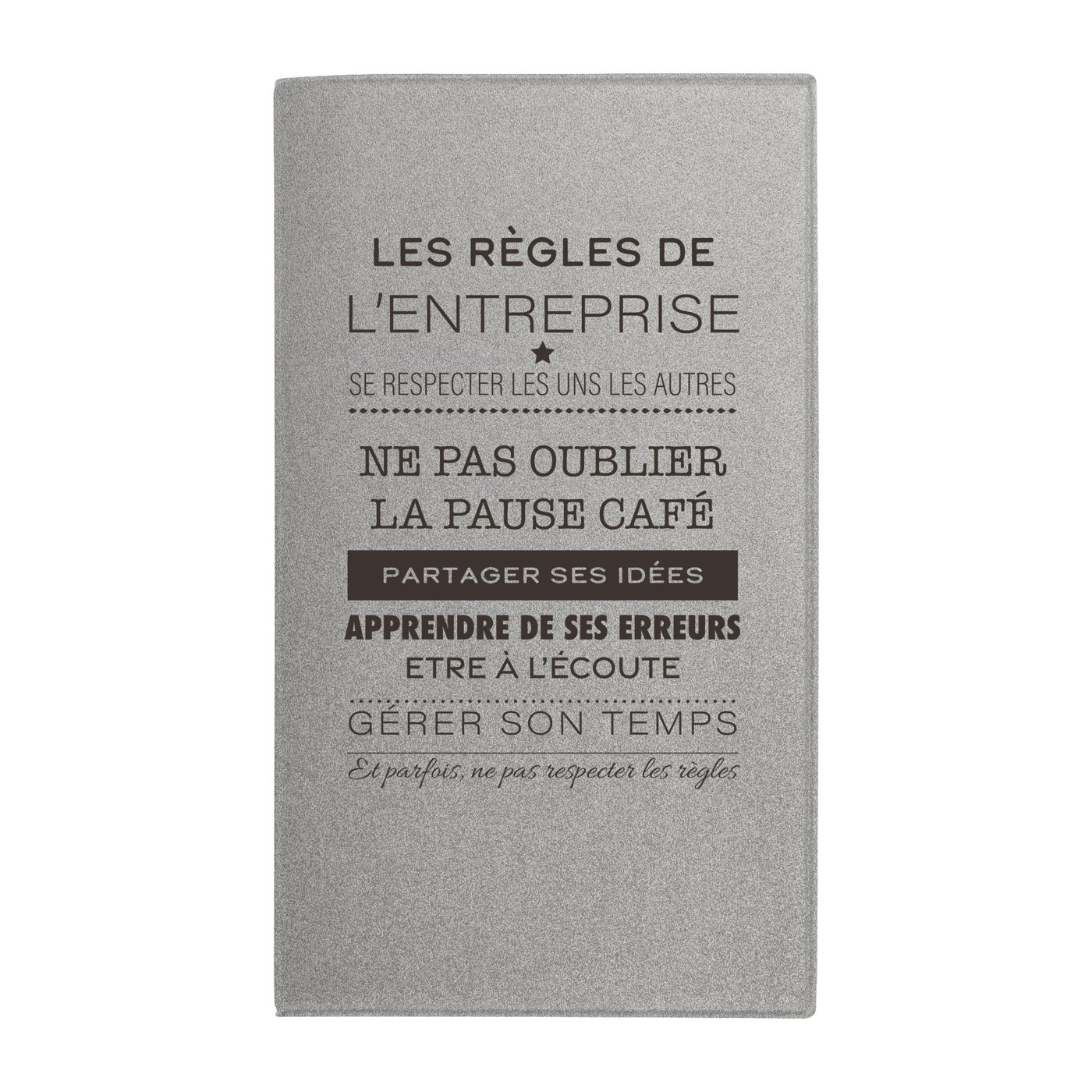 Agenda 15 j PVC métallisé personnalisable - vue principale