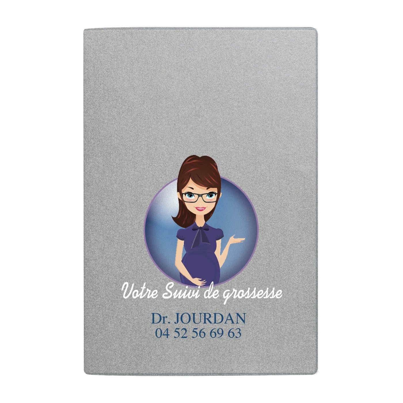 Pochette santé 5 p PVC métallisé personnalisable - vue principale