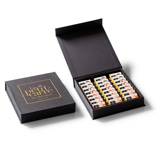 Coffret Dégustation 24 carrés de chocolat personnalisable - vue principale