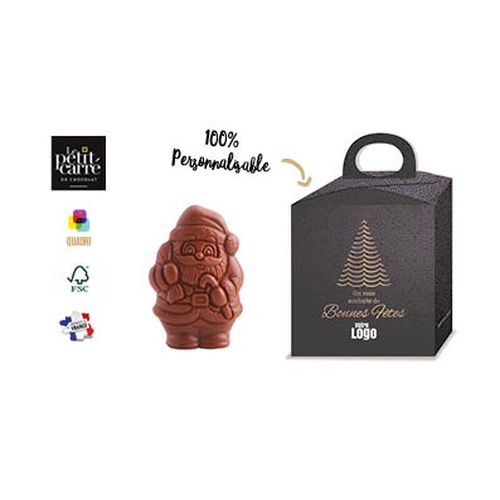 Moulage Père Noël 50g Lait 41% Bio personnalisable - vue principale