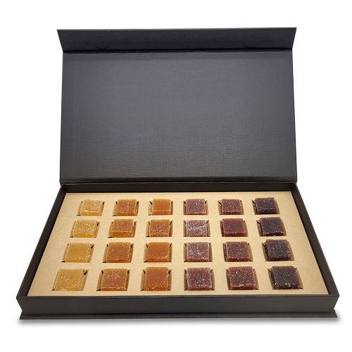 Coffret Tentation personnalisé 24 pâtes de fruits
