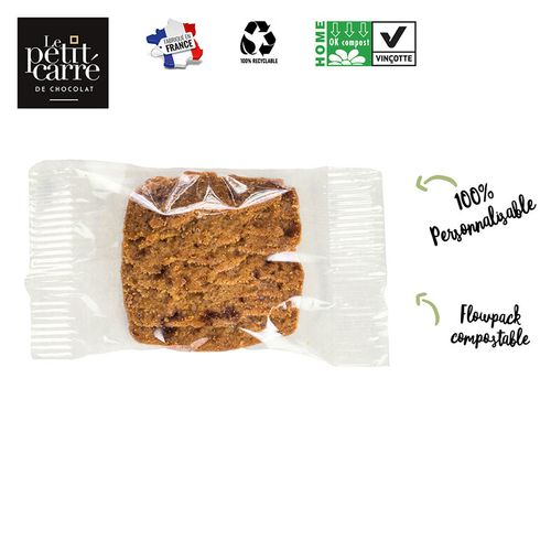Sablé Caramel en sachet individuel personnalisé
