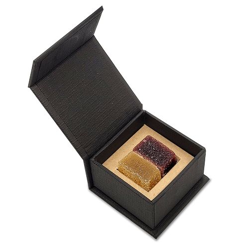 Coffret Ecrin personnalisé 2 pâtes de fruits