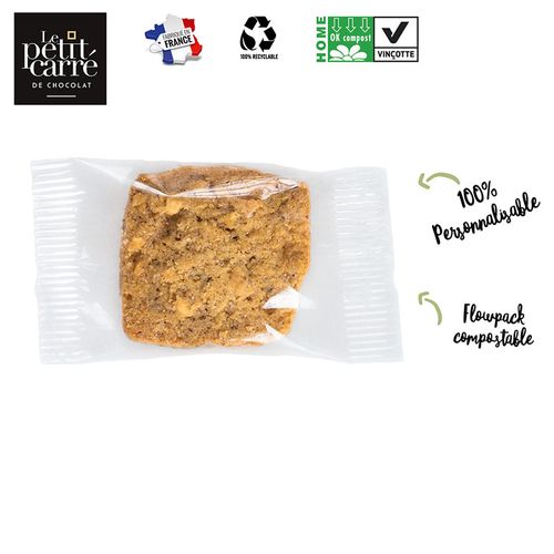 Sablé Noisette Grillées en sachet individuel personnalisé