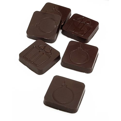 Calendrier de l'Avent personnalisé recto/verso chocolat noir Basic 60
