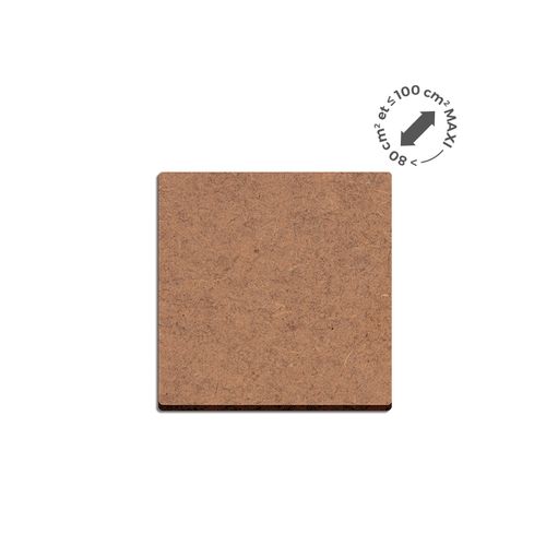 Sous-verre sur-mesure MDF EP.3mm 100cm maxi