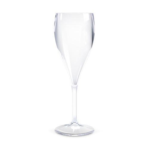 Flûte champagne en plastique réutilisable san 16 ci ras bord