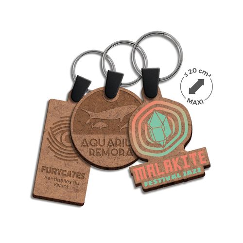 Porte clés sur-mesure MDF EP.3mm maxi 20cm personnalisable - vue principale
