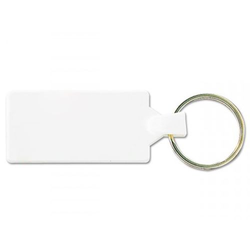 Porte clés rectangle 55x28mm anneau 25mm