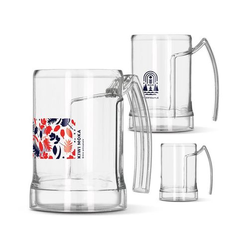 Mug chope de bière plastique Tritan 50cl ras bord