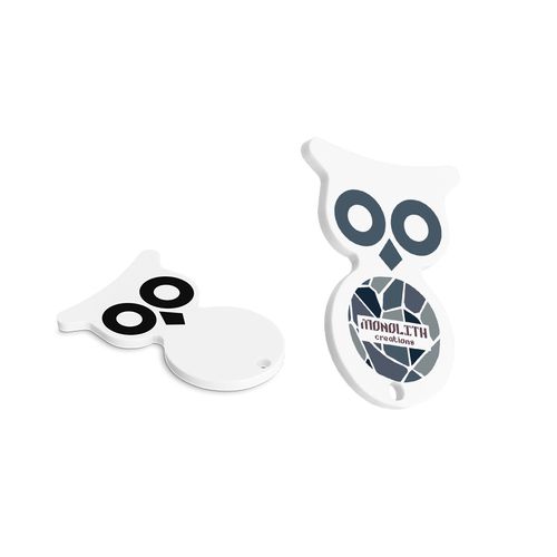 Jeton plastique ABS forme hibou