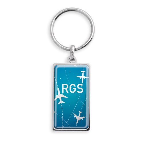 Porte-clés ZAMAC forme rectangle