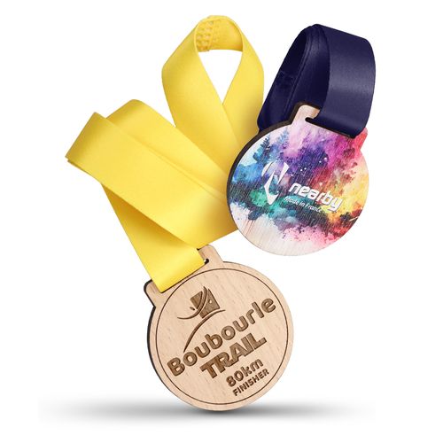 Médaille bois 70mm