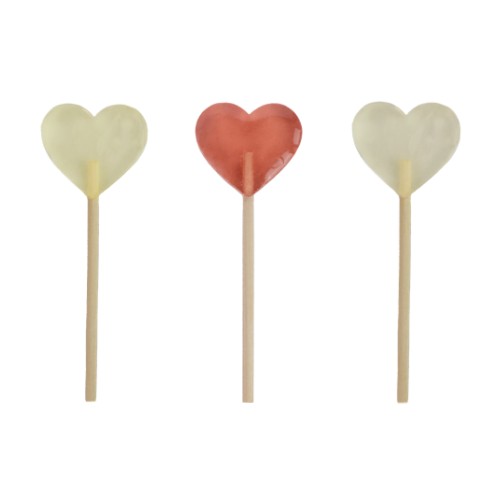 Sucettes coeur personnalisées - personnalisable