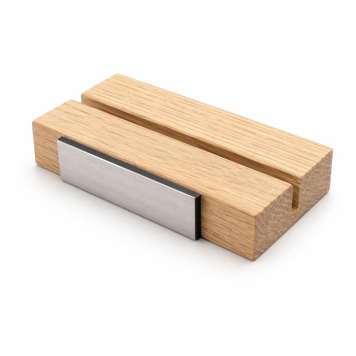 Petit support en bois avec rainure