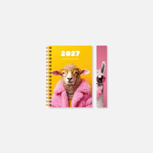 Agenda A15 rigide spirale animaux N°260