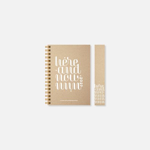 Agenda A15 rigide spirale kraft N°45